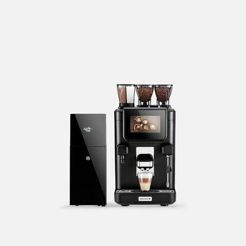 5-Liter Milchkühler neben Kaffeeautomat