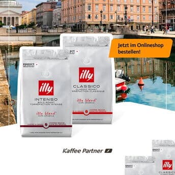 Neu im Shop: illy Bohnen. ☕️

Zwei Röstungen. Ein Qualitätsversprechen:
100 % Arabica, präzise geröstet – für konstant starken Kaffee im Büro.

🔴 illy Classico | mittlere Röstung – weich, ausgewogen, rund
⚫️ illy  Intenso | dunklere Röstung – kräftig, aromatisch, intensiv

👉 Jetzt im Kaffee Partner Shop entdecken und fürs Team bestellen. https://kpinfos.de/shop-illy

#KaffeePartner #illy #Bürokaffee